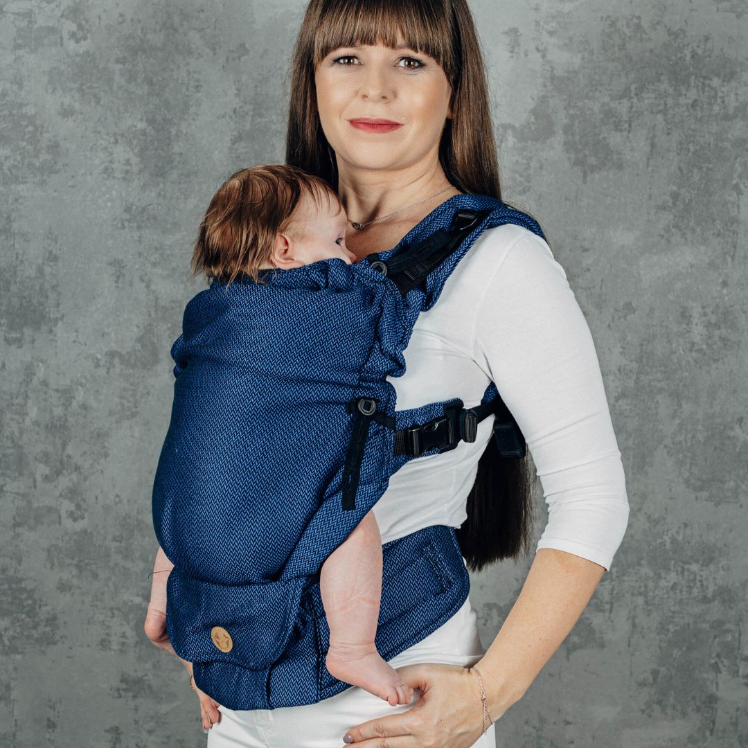 LennyLamb Upgrade Cotton Baby Carrier Cobalt Cloth and Carry