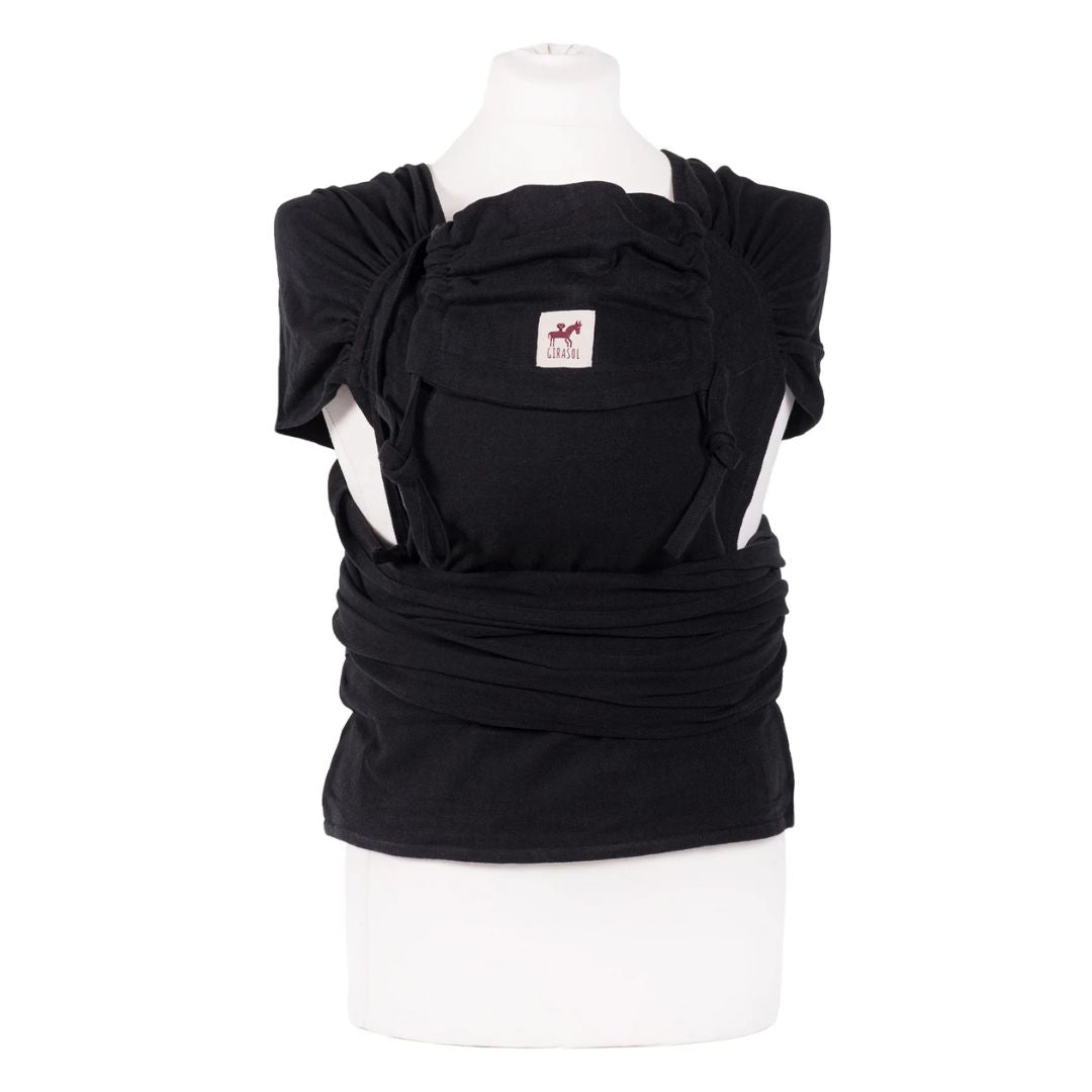 Girasol WrapMySol Half Buckle Baby Carrier - Pure Black