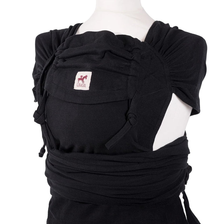 Girasol WrapMySol Half Buckle Baby Carrier - Pure Black