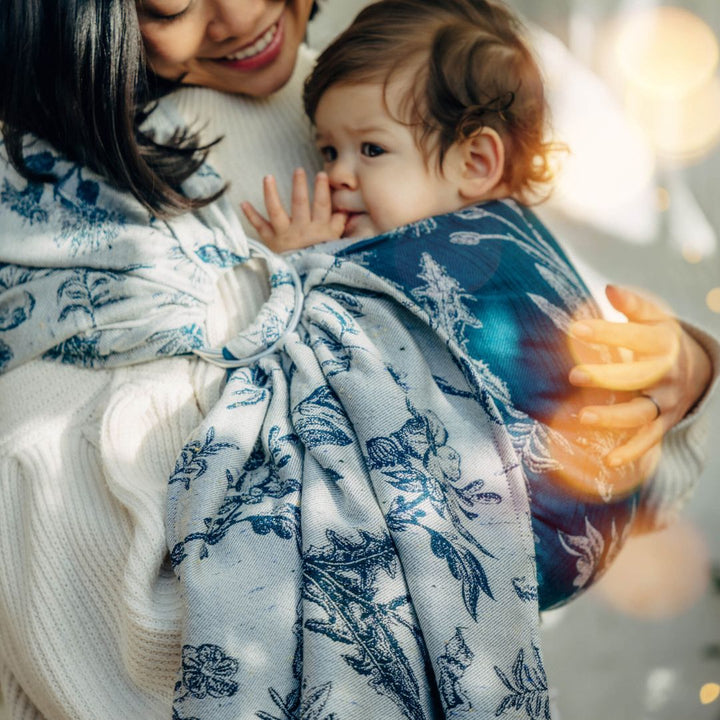 LennyLamb - LennyLamb Ring Sling - Herbarium Kay (Wool/Cotton/Silk/Cashmere) - Cloth and Carry