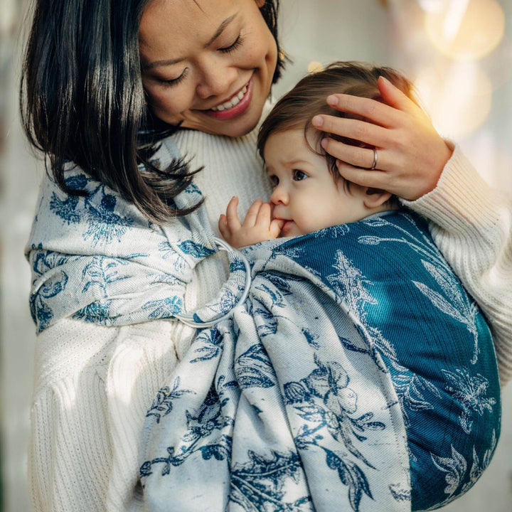 LennyLamb - LennyLamb Ring Sling - Herbarium Kay (Wool/Cotton/Silk/Cashmere) - Cloth and Carry