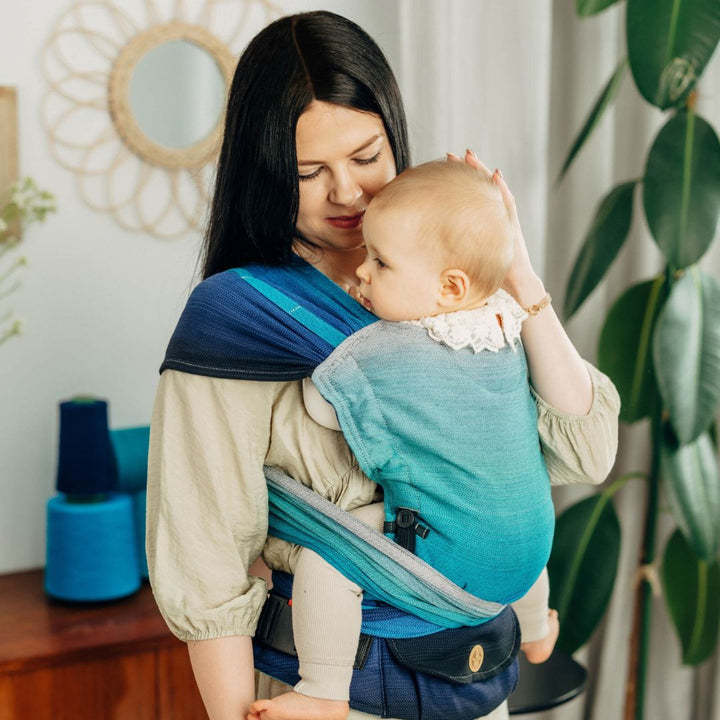 LennyLamb - LennyHybrid Half Buckle Toddler / Preschool Carrier - Airglow (100% Cotton) - Cloth and Carry