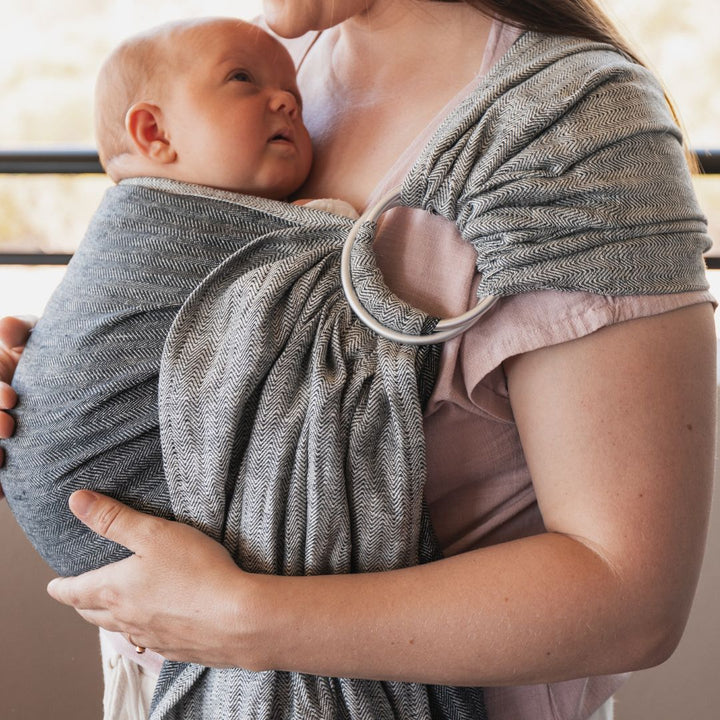 LennyLamb - LennyLamb Ring Sling - Arrow Wave (100% Linen) - Cloth and Carry