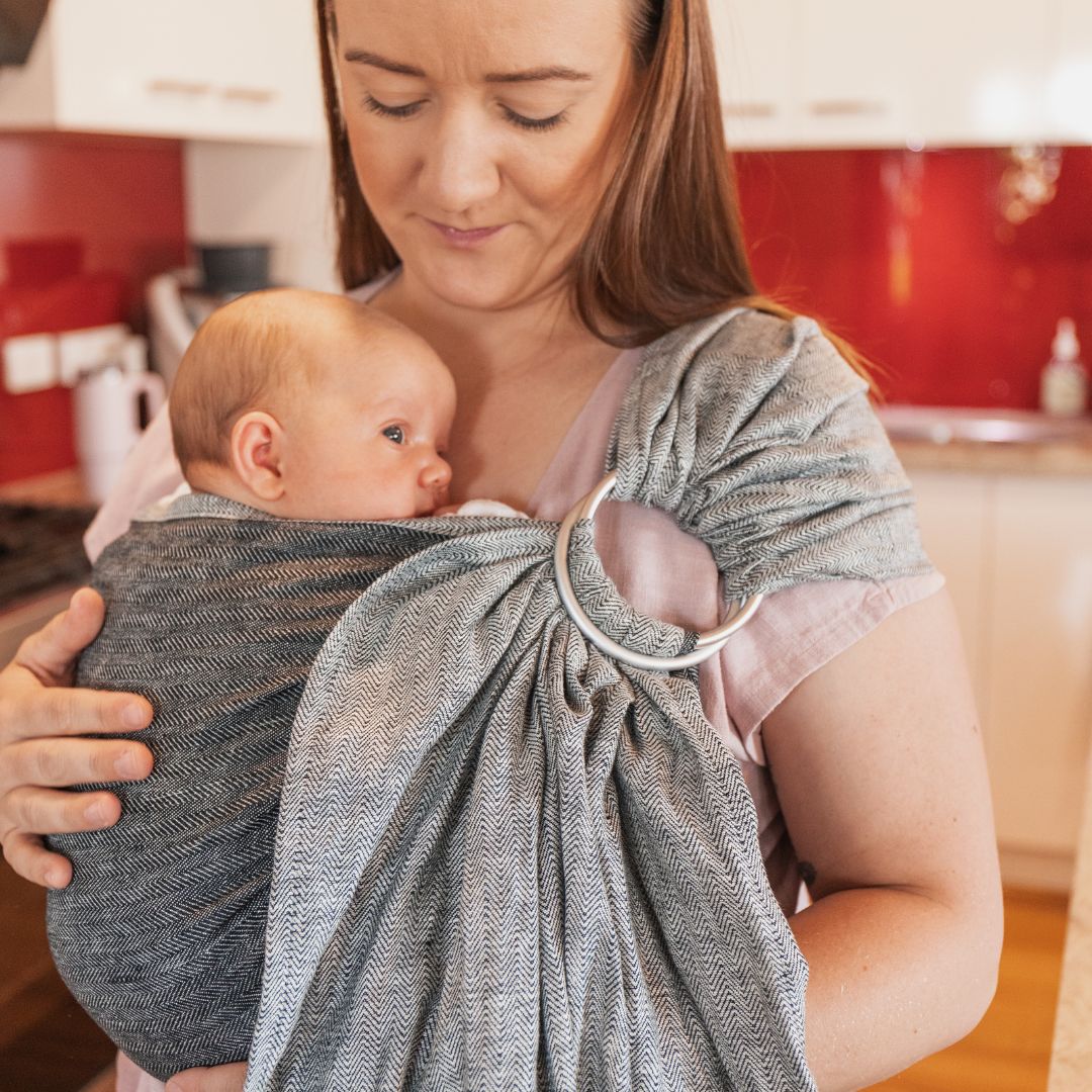 LennyLamb - LennyLamb Ring Sling - Arrow Wave (100% Linen) - Cloth and Carry