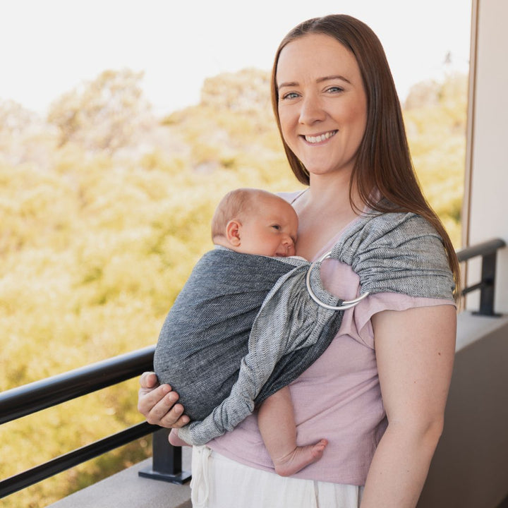 LennyLamb - LennyLamb Ring Sling - Arrow Wave (100% Linen) - Cloth and Carry