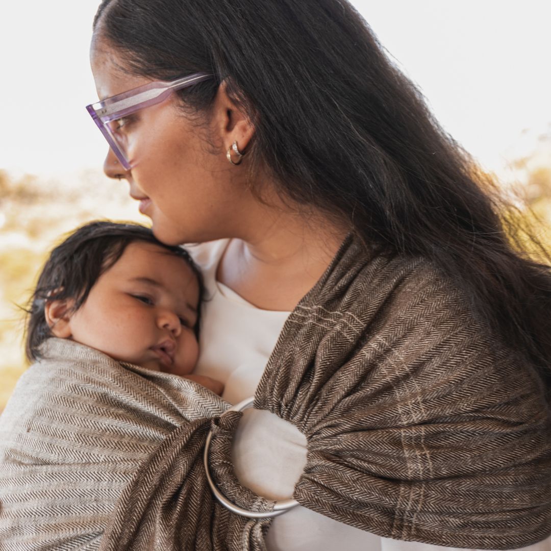 LennyLamb - LennyLamb Ring Sling - Arrow Wood (100% Linen) - Cloth and Carry