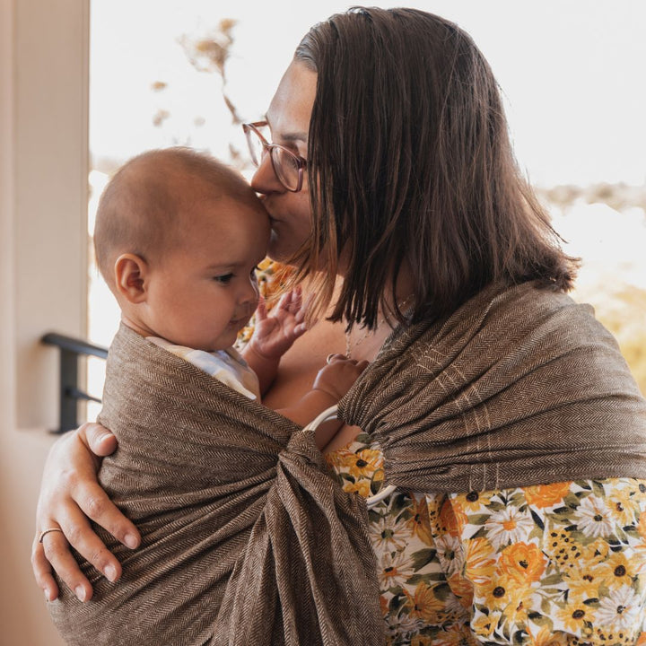 LennyLamb - LennyLamb Ring Sling - Arrow Wood (100% Linen) - Cloth and Carry