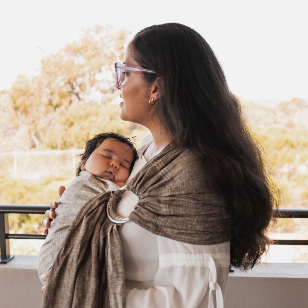 LennyLamb - LennyLamb Ring Sling - Arrow Wood (100% Linen) - Cloth and Carry