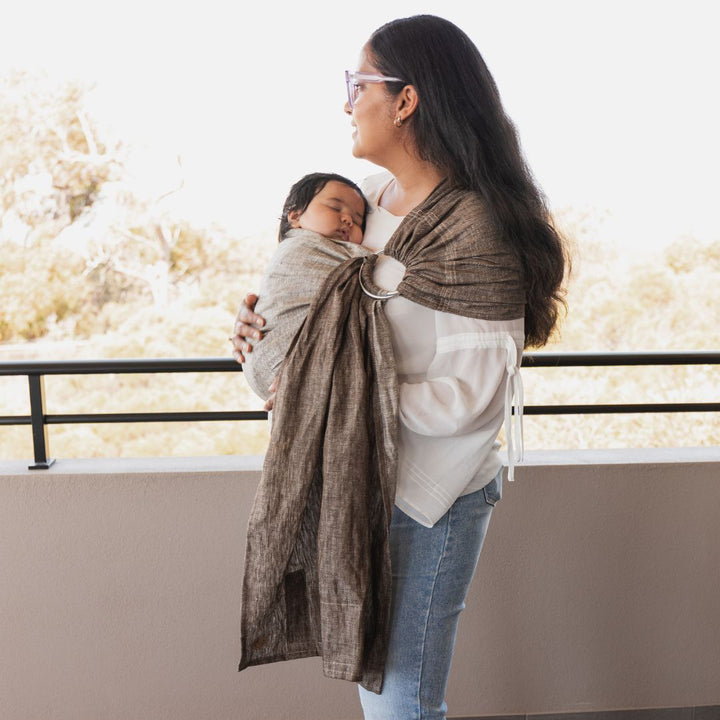 LennyLamb - LennyLamb Ring Sling - Arrow Wood (100% Linen) - Cloth and Carry