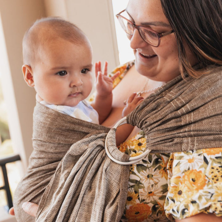 LennyLamb - LennyLamb Ring Sling - Arrow Wood (100% Linen) - Cloth and Carry