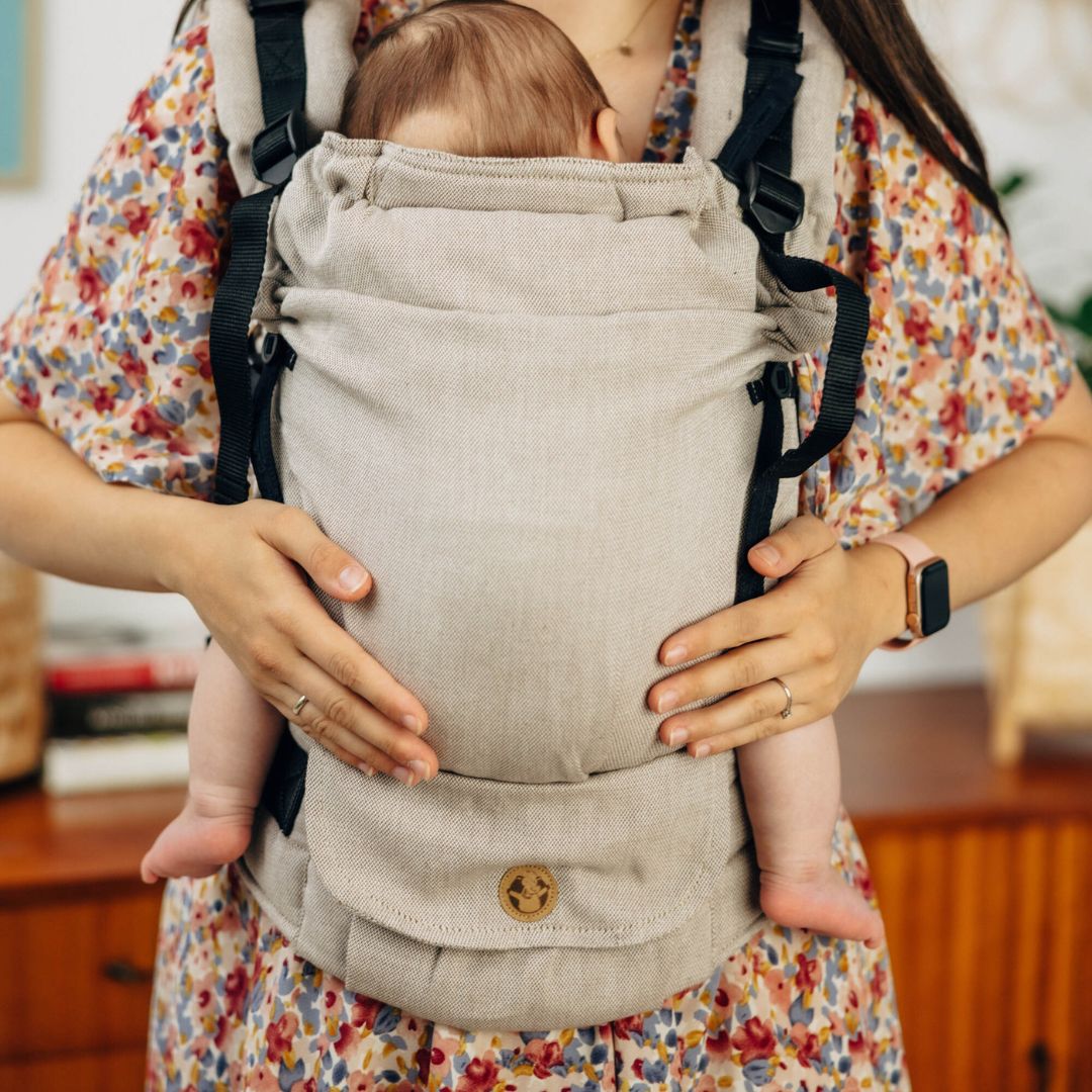 LennyLamb - LennyUpgrade Baby Carrier - Peanut Butter - Cloth and Carry