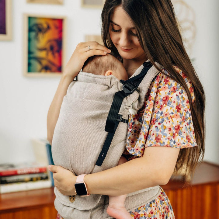 LennyLamb - LennyUpgrade Baby Carrier - Peanut Butter - Cloth and Carry