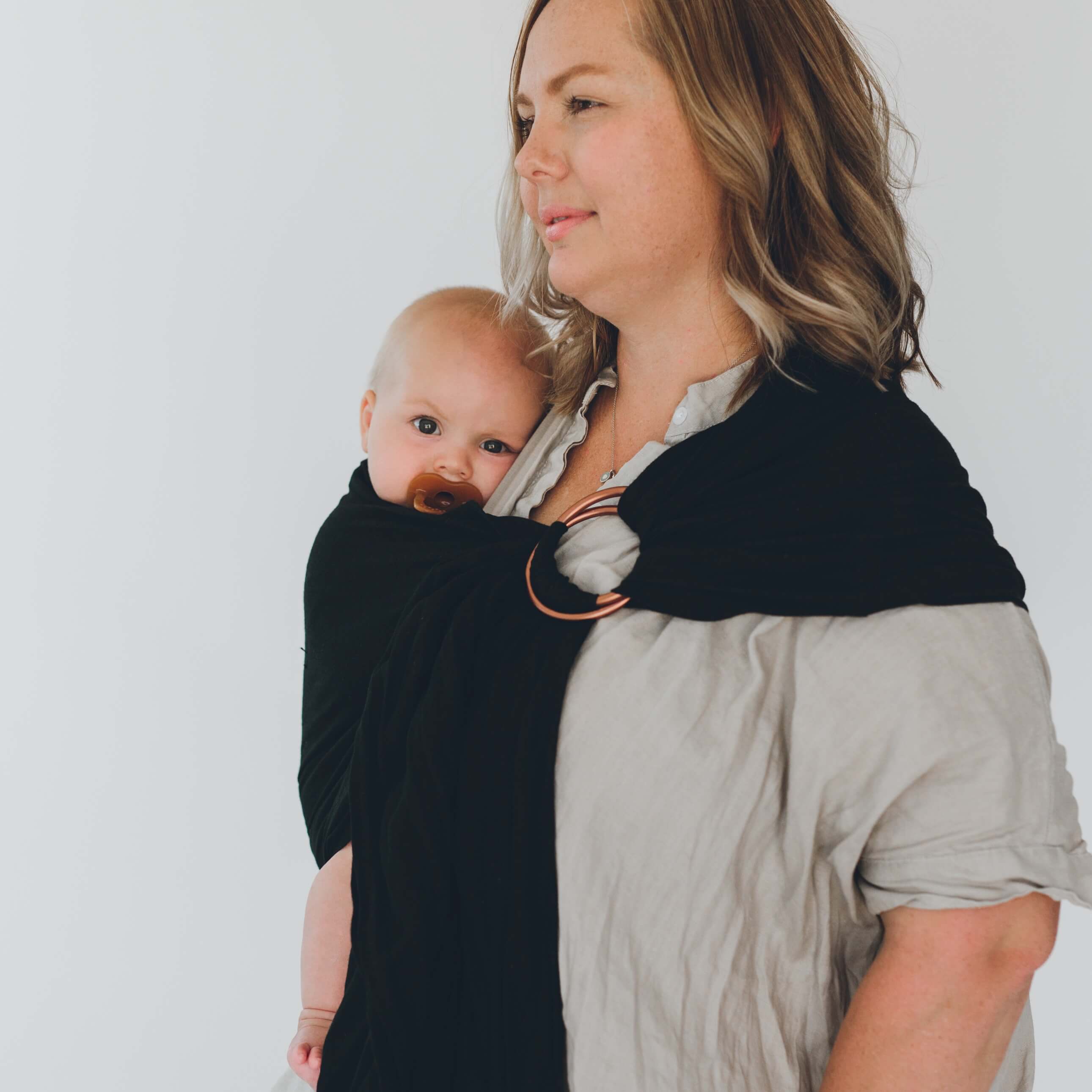 Linen ring sling hot sale baby carrier