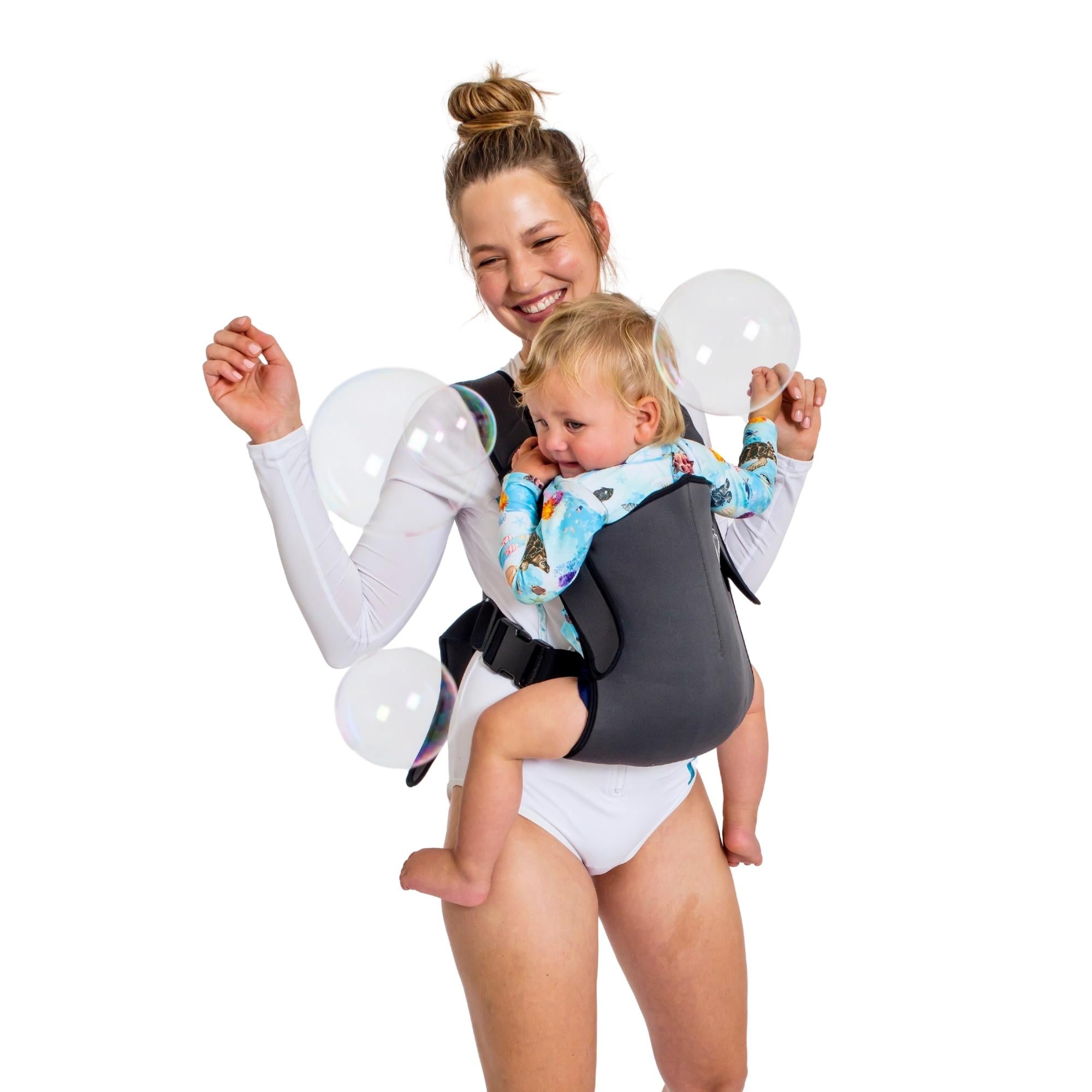 The Explorer Neoprene Water Baby Carrier by Frog Orange